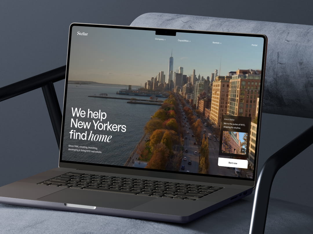 Branding, Web Design & Development for Stellar Management Real Estate Project